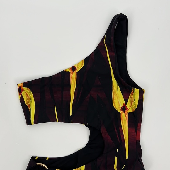 Louisa Ballou Half Moon One Piece Swimsuit in Midnight Orchid - Picture 7 of 9